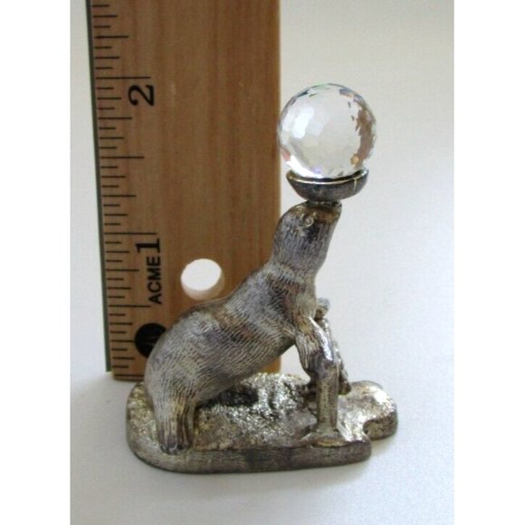 Myth & Magic COLL.PEWTER FIGURINE Performing Seal & Crystal Ball WAPW G.Britain - Picture 8 of 10